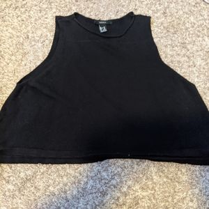 Forever 21 high quality black flowy tank top